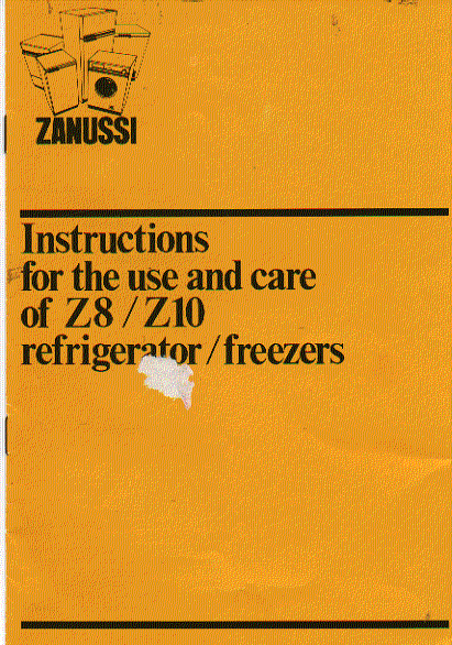 zanussi manual