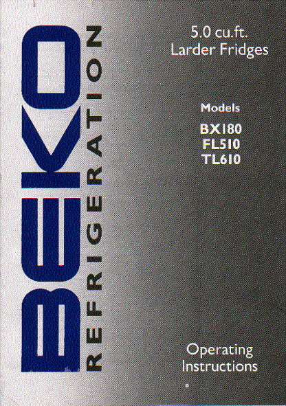 beko bx180 fl510 tl610 instruction manual user guide
