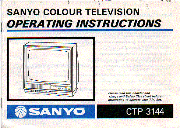  television    instruction manual users guide