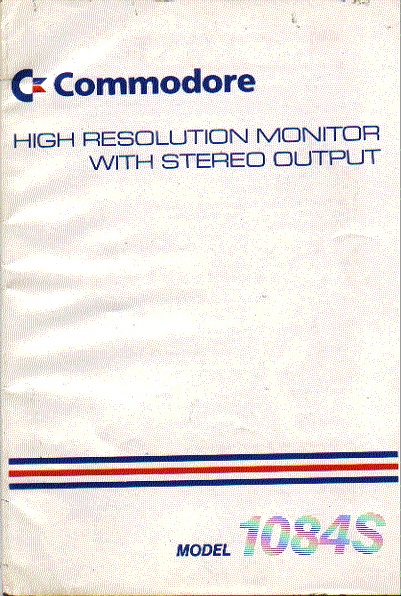 commodore  1084s  monitor  instruction manual