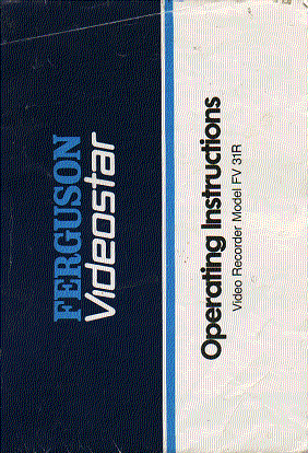 ferguson videostar original owners manual