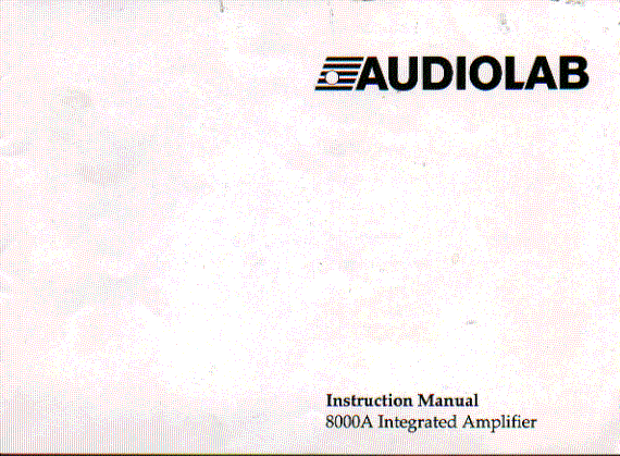 audiolab 8000a amplifier user guide