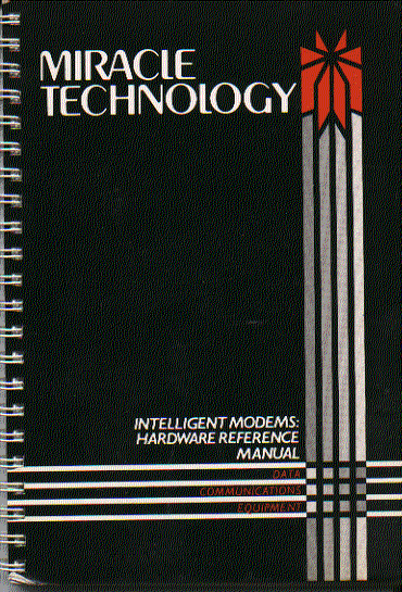 miracle technology intelligent  modems instruction manual