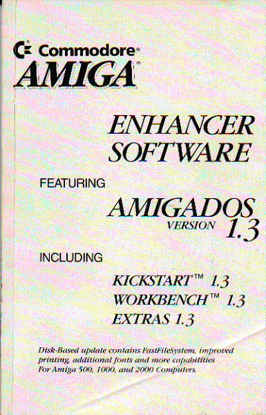 commodore amiga enhancer software  user guide