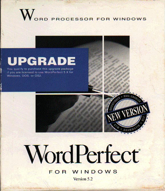 wordperfect 5.2 for windows upgrade