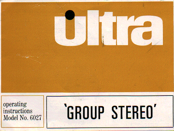 ultra 6027 turntable  user guide