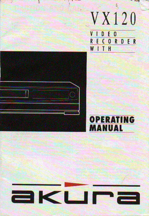  video  recorder    instruction manual users guide